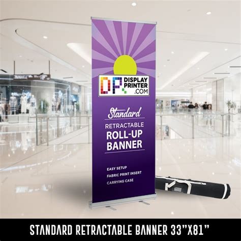 Standard Retractable Banner Roll Up Banner Display And Banner