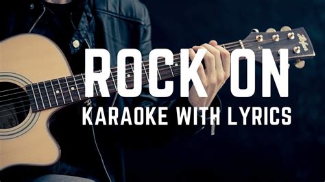 Rock On Karaoke With Lyrics Youtube