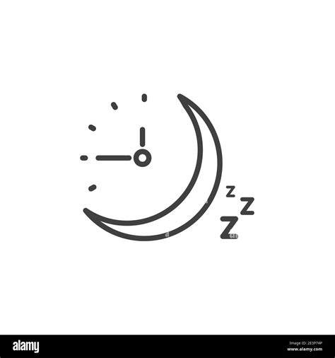 Sleep Time Clock Icon Countdown Future Day Night Time Vector Icon