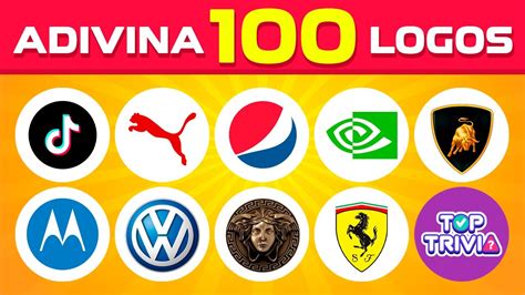 TE RETO A ADIVINAR LOS 100 LOGOTIPOS EN 3 SEGUNDOS TEST DE MARCAS