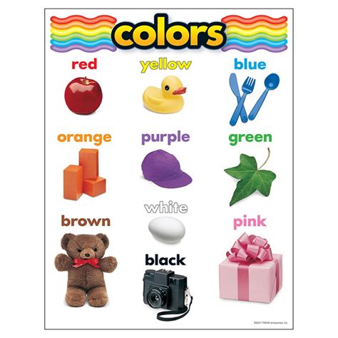 Colors Learning Chart, 17" x 22"  T38025  Trend Enterprises Inc