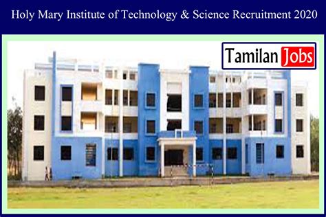 The school's curriculum focuses on marine sciences and marine technology/engineering. Holy Mary Institute of Technology & Science Recruitment ...