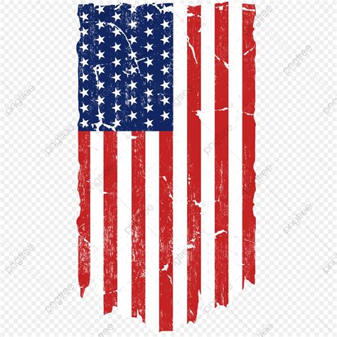 Usa Flag Png Vertical American Day Party Grunge Style Effect Usa