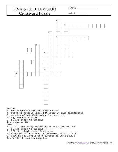Usa daily crossword fans are in luck—there's a nearly inexhaustible supply of crossword puzzles online, and most of them are free. 14 Best Images of Mitosis Worksheet Answers Crossword ...