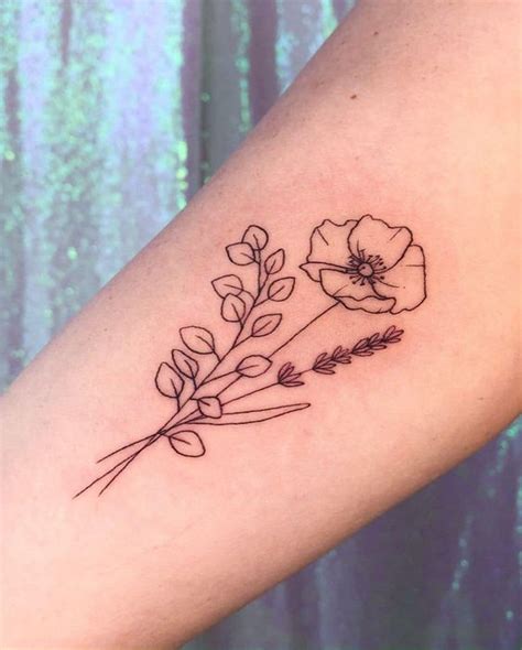 20 August Birth Flower Tattoo Ideas For Females