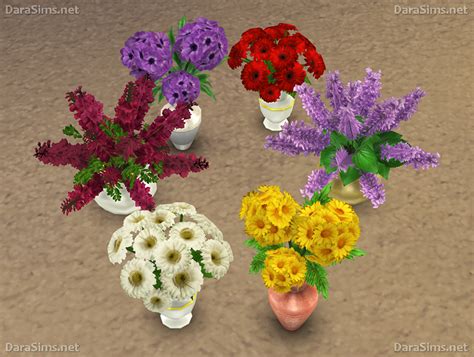 Flower Set 2 For The Sims 4 Sims 4 Sims Floral