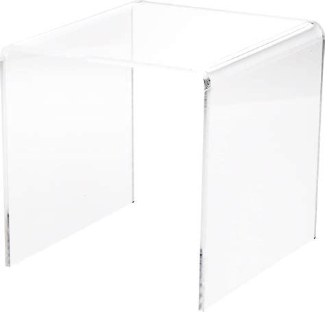 Plymor Clear Acrylic Square Display Riser 8 H X 8 W X 8 D 14