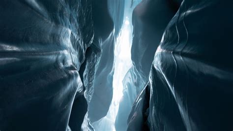 Download Wallpaper 1366x768 Glaciers Canyon Ice Light Tablet Laptop