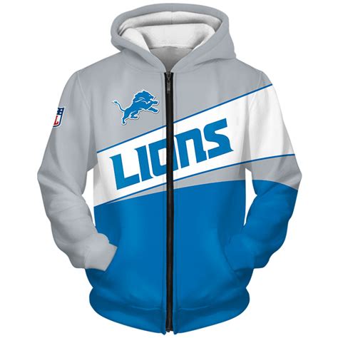 Detroit Lions Hoodie 3d Long Sleeve Pullover New Season Jack Sport Shop