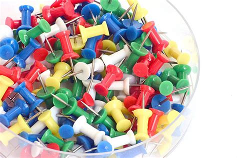 Set Of Colorful Push Pins Eps Paper Thumb Photo Background And Picture