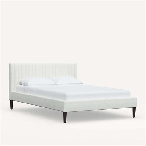 Camilla Queen Milano Snow Channel Bed Crate And Barrel Channel Bed