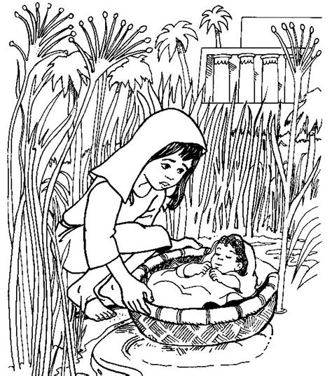 Below are some bible story coloring pages from my collection of old books. Christian Ed To Go: This Sunday: Baby Moses