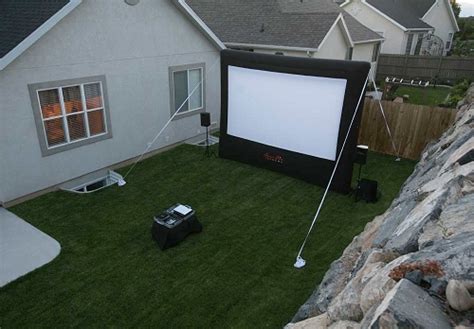 If your backyard is shaped or sized in a way that this won't work, the ht2150st is a a projector screen (or not). Backyard Movie Night - Rent Projectors for Backyard Movie ...