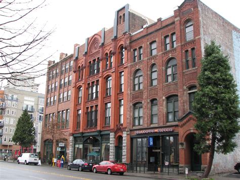 Historic Buildings In Belltown Walking In Seattle