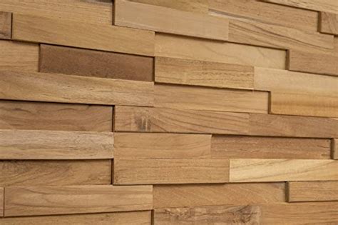 Woodywalls 3d Wall Panels Wood Planks Are Made From 100 Teak Each
