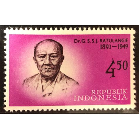 Jual Perangko Indonesia Seri Pahlawan Tahun 1961 1962 45 Rupiah
