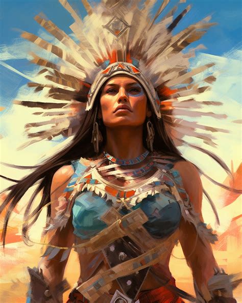 beautiful native american female warrior native american etsy