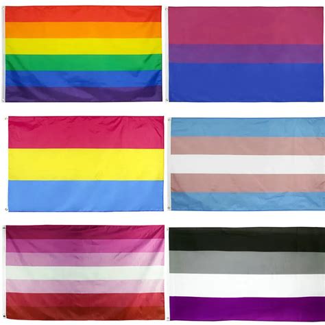 3x5ft 90x150cm rainbow flag lgbt flags banner lesbian gay pride rainbow flags home decor flags