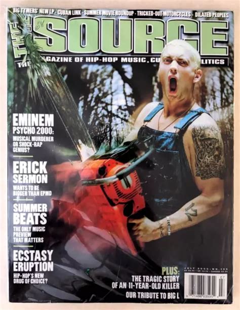 The Source Magazine July 2000 130 Eminem Psycho 2000 Cover Erick