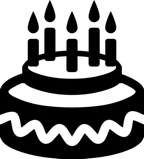 Cake Black And White Png