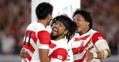 In Photos Japan Beat Scotland 28 21 At Rugby World Cup Advance To Q