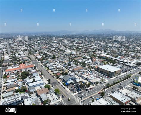 Aerial View Of North Park Neighborhood In San Diego California United