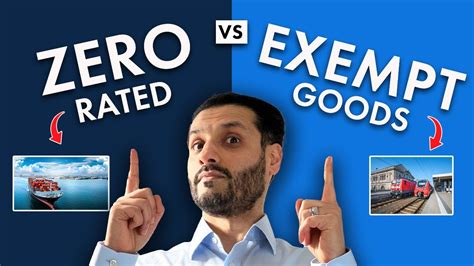 VAT Zero Rated Vs Exempt Goods What S The Difference YouTube