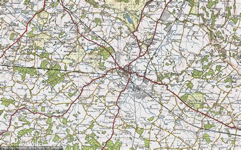 Historic Ordnance Survey Map Of Ashford 1921