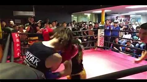 Female Vs Male Mixed Boxing Kickboxingmuay Thai Gym Competition 2