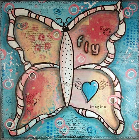 Butterfly Mixed Media Art Chick Studio
