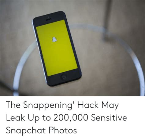 The Snappening Hack May Leak Up To Sensitive Snapchat Photos Snapchat Meme On ME ME