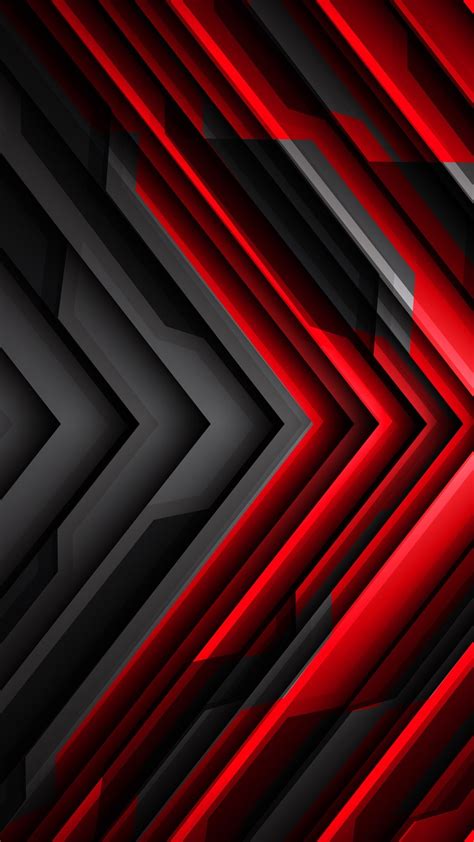 Black And Red Striped Arrow Abstract 1080x1920 Iphone 87