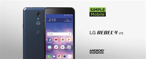 Simple Mobile Lg Rebel 4 4g Lte Prepaid Smartphone Locked