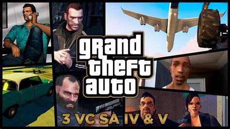 Gta 3 Vice City San Andreas Iv And V 100 Completion Full Game