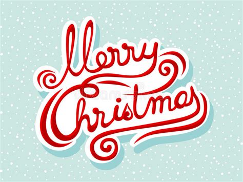 het vrolijke kerstmis van letters voorzien vector illustratie illustration of sneeuw bericht