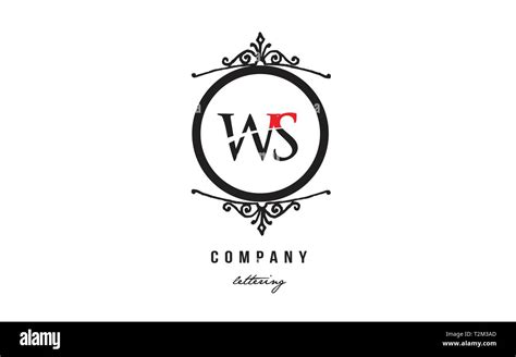 Diseño De Logotipo Letra Del Alfabeto Combinación Ws W S Con Color