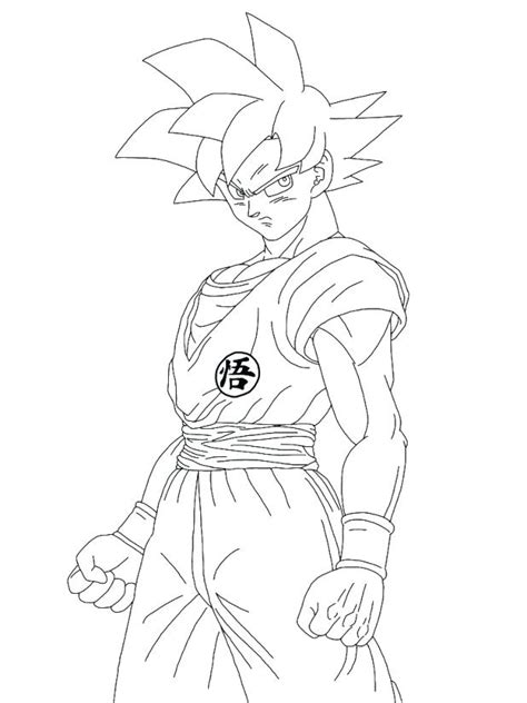 Goku Ssj2 Coloring Pages Coloring Pages
