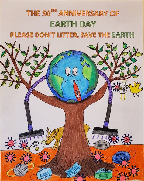 Eohsi And The Winners Of The Earth Day 2020 Poster Contest Featured In