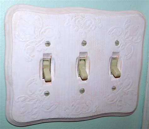 This could also be the opportunity to change the cover plate if you want to replace the original with a different. Make a Vintage-Inspired Light Switch Plate - Dollar Store ...