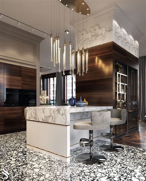 Apartment In Moscow On Behance Interior Design Kitchen Luxury