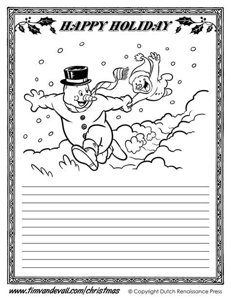 There are so many uses for this writing page from creating a story with illustrations to making a science observation journal. Printable Christmas Writing Paper Templates