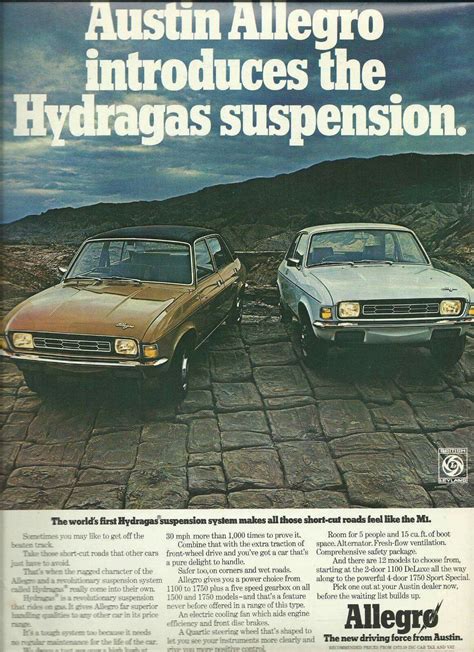 1973 Year Of Its Release Austin Allegro Commercial Advertising The