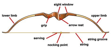 Parts Of A Bow Archery Recurve Bows Best Recurve Bow
