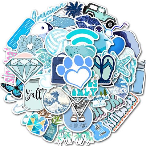 Stickers 50 Pcs Pack Waterproof Cute Cool Teens Funny Theme Stickers