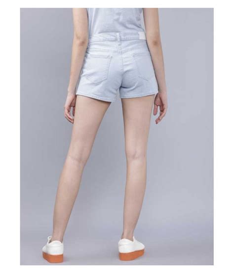 Buy Areal Fashion Denim Hot Pants White Online At Best Prices In