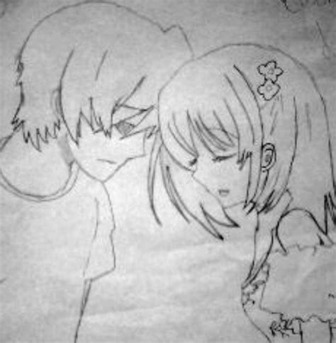 Cute Anime Couple Drawings Easy Cute Anime Couple By