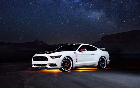 2560x1440 Resolution White Ford Mustang 5th Gen Ford Mustang Gt