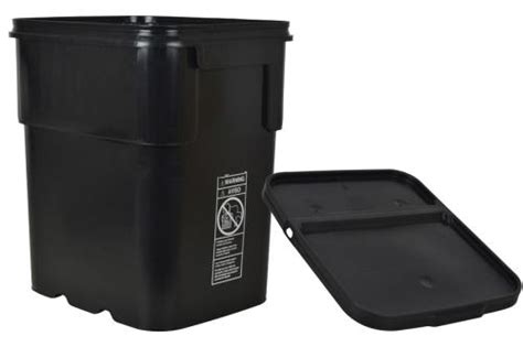 Ez Stor Containerbuckets 8 And 13 Gallon And Lid Hawthorne Gardening