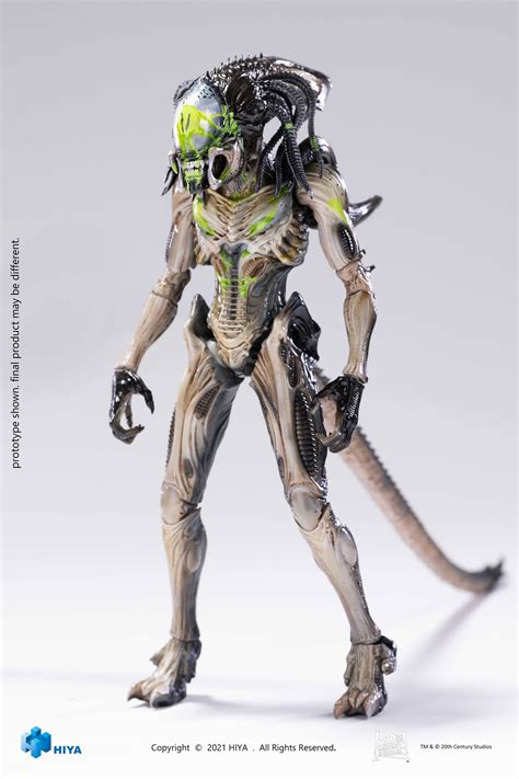 Oct218534 Avpr Battle Damage Predalien Px 118 Scale Figure