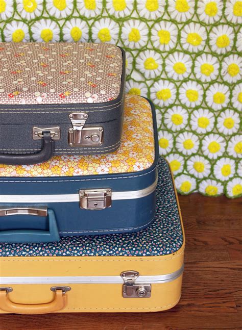 Amazing And Unique Ways To Repurpose Vintage Suitcases Pillar Box Blue